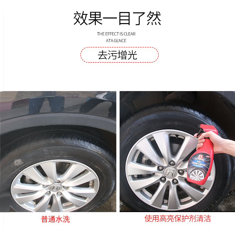 Baocaili High-gloss Tire Protection Agent, Tire Cleaning/Cleaning and polishing for Cracking B-1992 Application Scenario