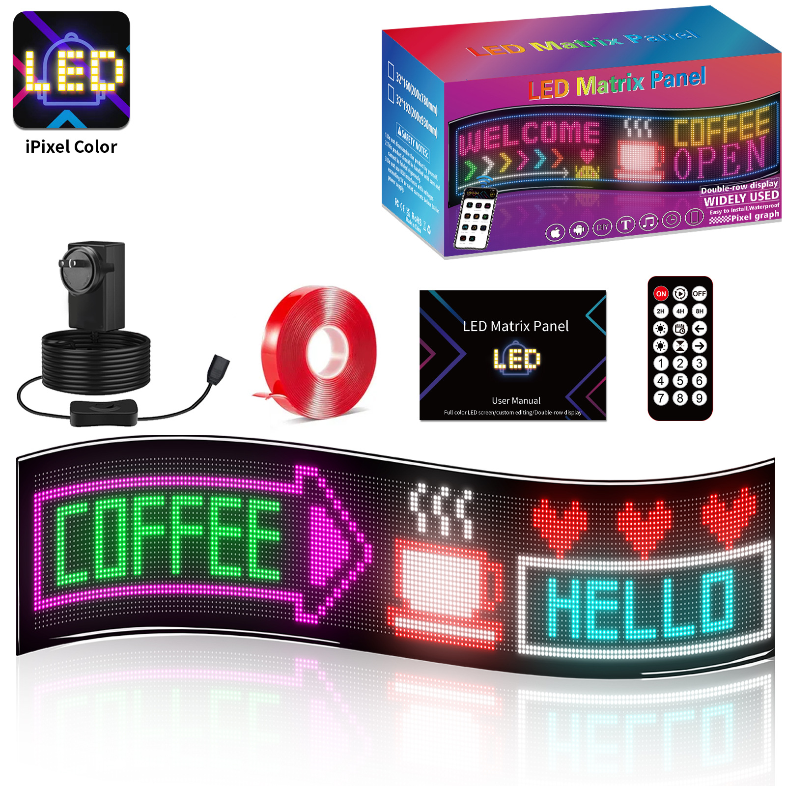 LED flexible screen, soft screen, full-color LED display screen, advertising sticker screen, storefront, smart car sticker, good color sun manufacturer Application Scenario