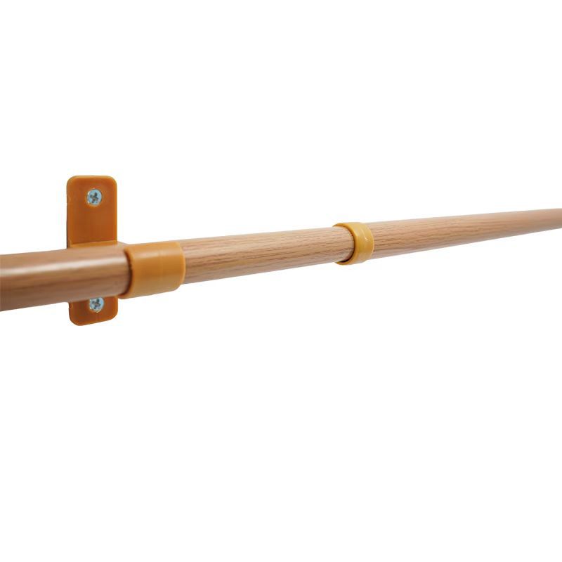 窗帘杆/窗帘罗马杆/暗装窗帘轨道/窗帘头配件金属/下床帘杆长1.4米细节图