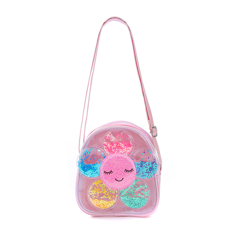 Rainbow Girls' Small Backpack, Sunflower Bag, Flower Heart Bag, Shoulder Bag, Star Heart Crossbody Bag, Princess Heart Style Item Picture
