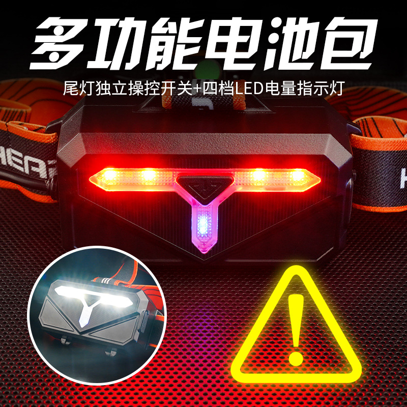 New head-mounted strong headlight, ultra-long battery life, zoom, night fishing dedicated head-mounted lighting, bicycle light, high-brightness laser headlight Application Scenario