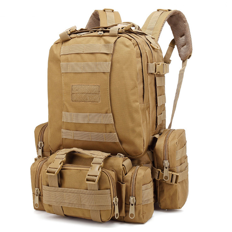 Yitu Hiking, Off-road Camping Storage Combination Double-Shoulder Military Bag for Men, a large-capacity outdoor tactical backpack for travel details Picture