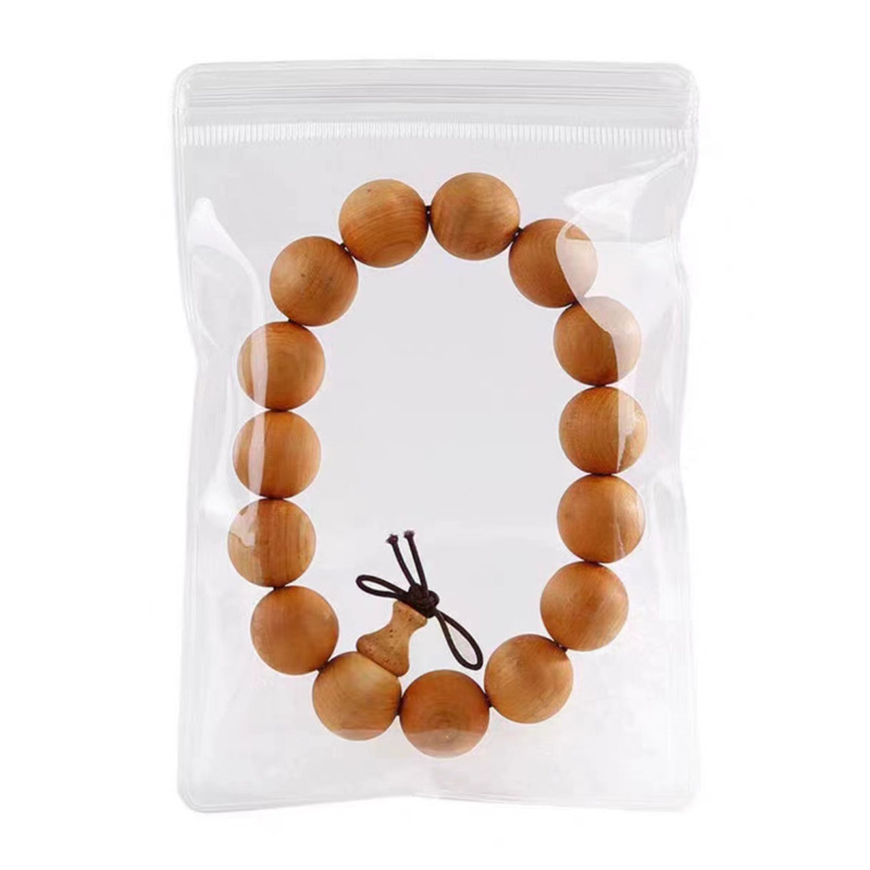 透明pvc自封袋首饰收纳袋饰品手链手串打包塑料封口密封包装袋子白底实物图