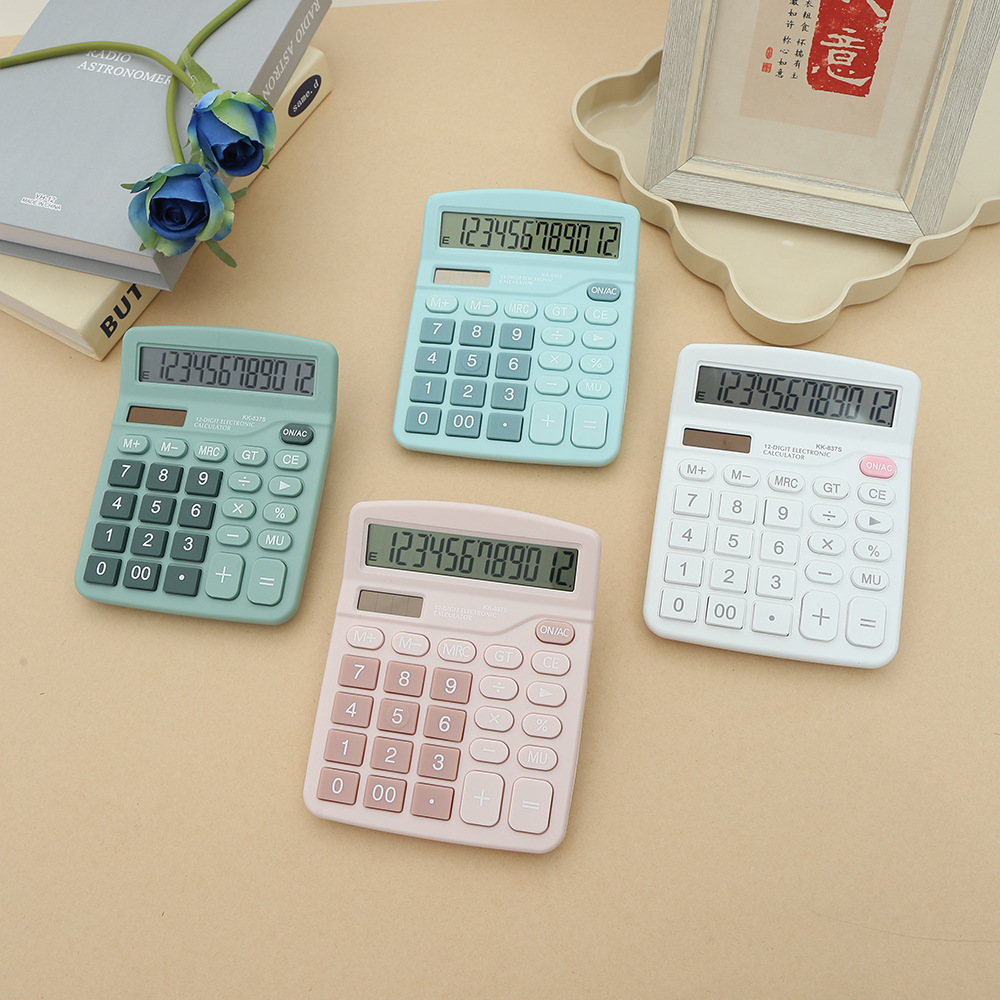 KK-837S high-appearance-level calculator, office financial accounting desktop, student portable solar calculator details Picture
