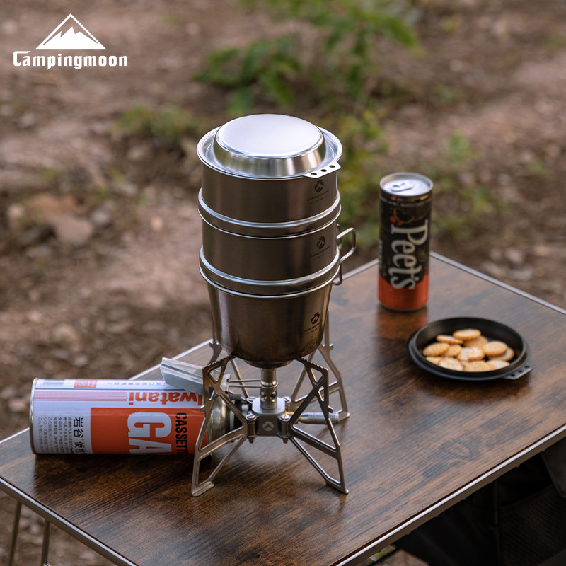 Koman S-SD stainless steel deep type snow bowl lid camping dinner plate, dipping plate, thickened stainless steel small frying plate details Picture