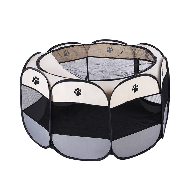 Manufacturer's octagonal pet cage, folding fence, Oxford cloth cat delivery room, scratch-resistant dog house, pet supplies