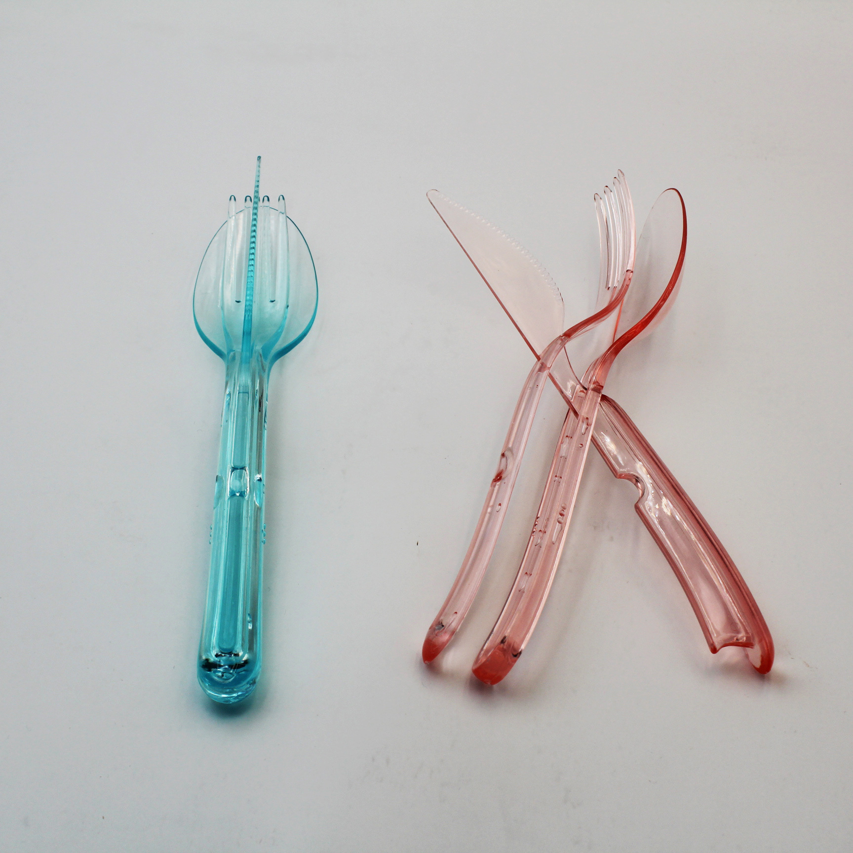 New salad knife, fork and spoon with thickened PS material, modern and simple ice cream knife, fork and spoon Application Scenario