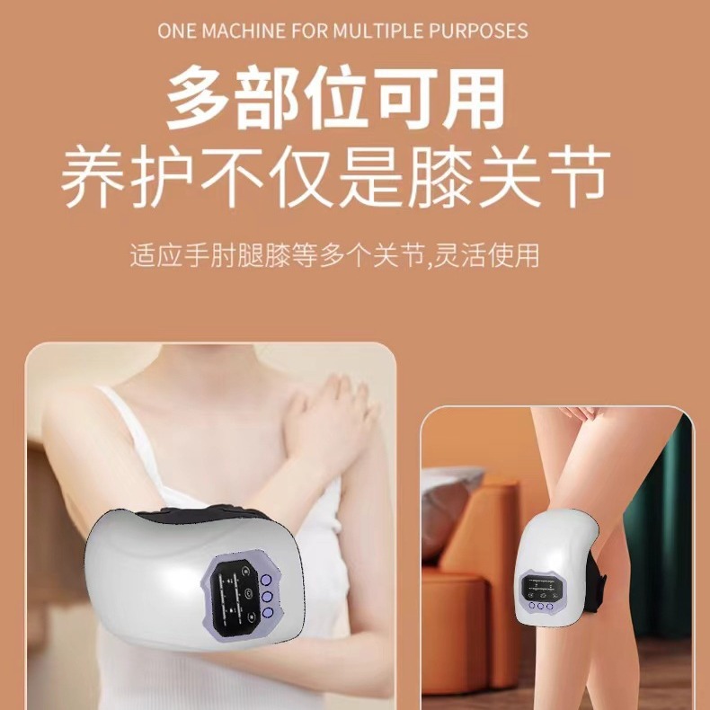 New electric heating knee massage device for cold legs, hot compress, moxibustion, vibration massage, knee protection and physiotherapy for the elderly Specification image