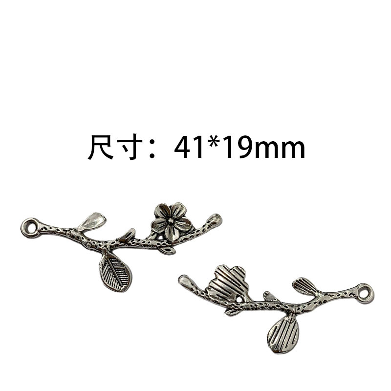 وقد الملحقات الخاصة بسبائك الزنك في شكل زهري من أغصان الشجر، وقطعة من قماش دبوس الشعر Item Picture