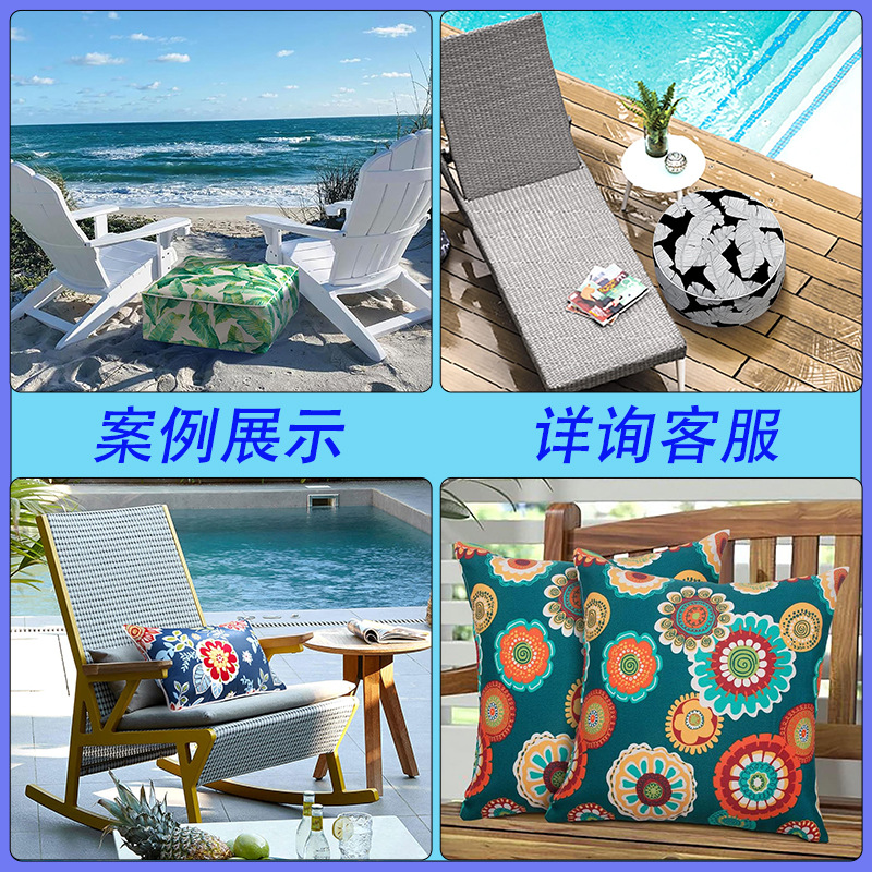 Factory-customized PVC inflatable inner liner round stool, outdoor party thickened, wear-resistant, portable with fabric cover inflatable round stool details Picture