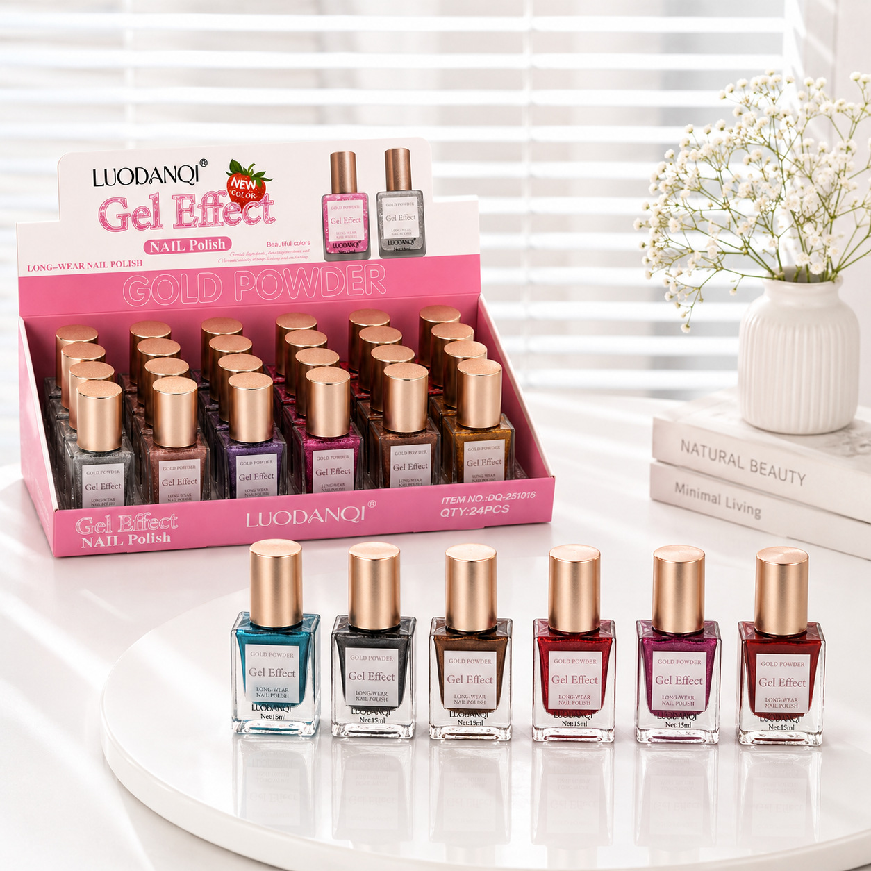 The new 12-color laser nail polish without baking lamp oil-based nail polish is exclusively for cross-border use in nail art