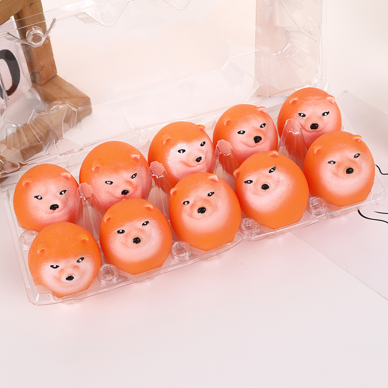 网红创意柴犬狗蛋减压解压鸡蛋型捏捏乐慢回弹搞笑沙雕公仔玩具