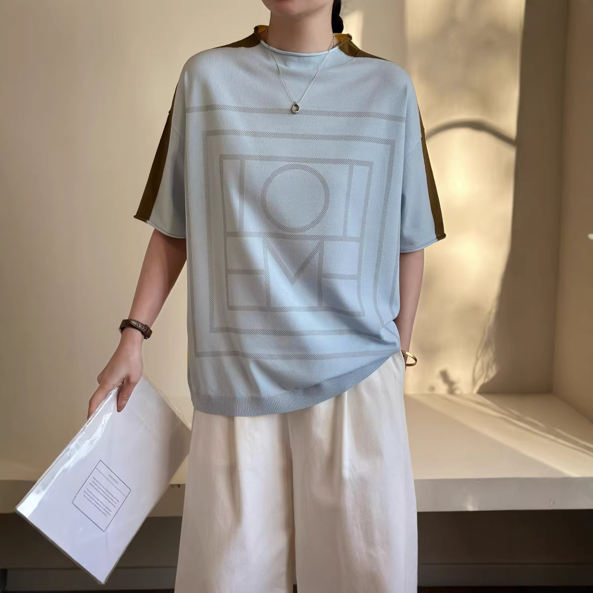 跨境欧美新款气质巨好看t恤女装短袖上衣女夏夏季必备神器
