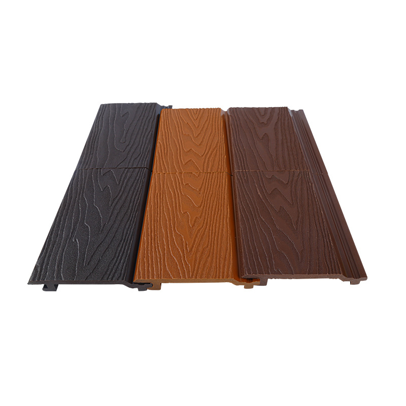 Waterproof plastic wooden house roof, outdoor wood-plastic wall panel decoration material, wall decoration wood-plastic wall panel Item Picture