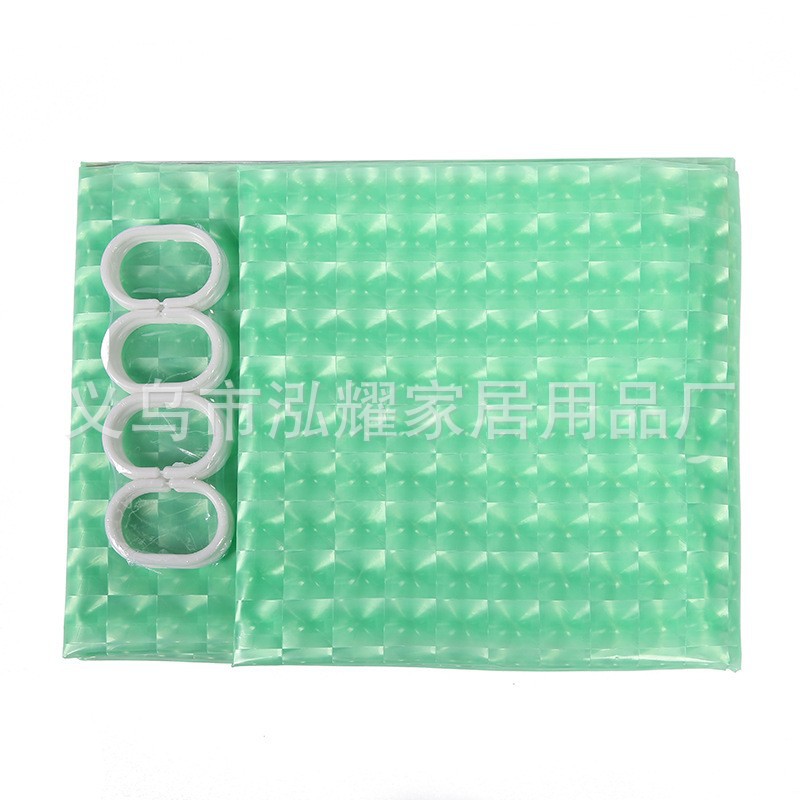 浴帘涤纶/浴室帘欧式/折叠浴帘/浴室帘peva/浴室帘女人简约产品图