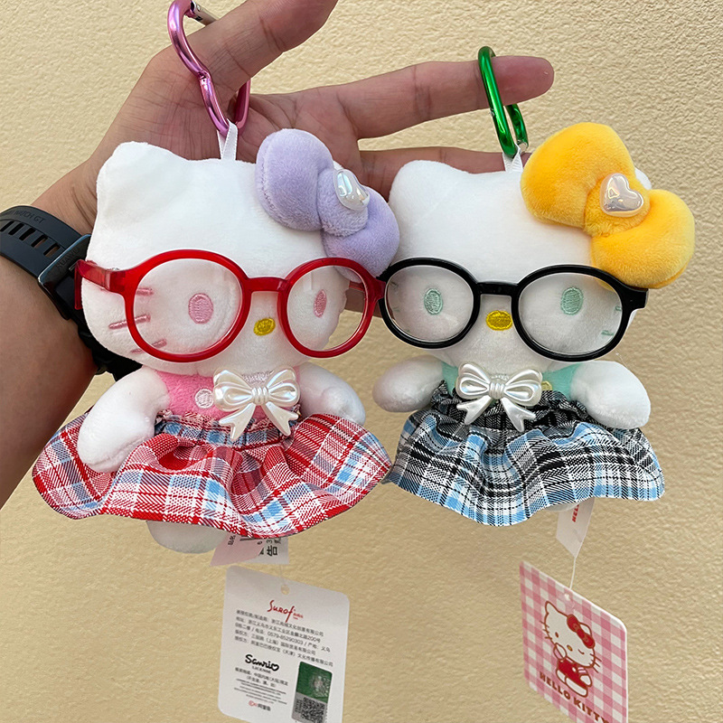 hellokitty plush toy bag pendant, car keychain, doll backpack pendant, Hello Kitty small pendant Specification image