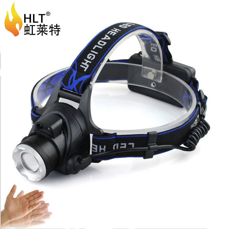 Led High-Intensity T6 Headlamp, Ultra-Bright Retractable Night Fishing, Induction Charging, Bicycle, Outdoor Usb Charging, Home Headlamp