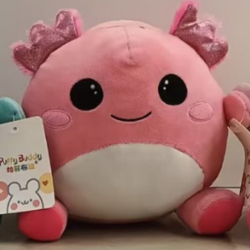 跨境新款软体儿童恐龙公仔章鱼蝾螈毛绒玩具女生娃娃青蛙玩偶批发