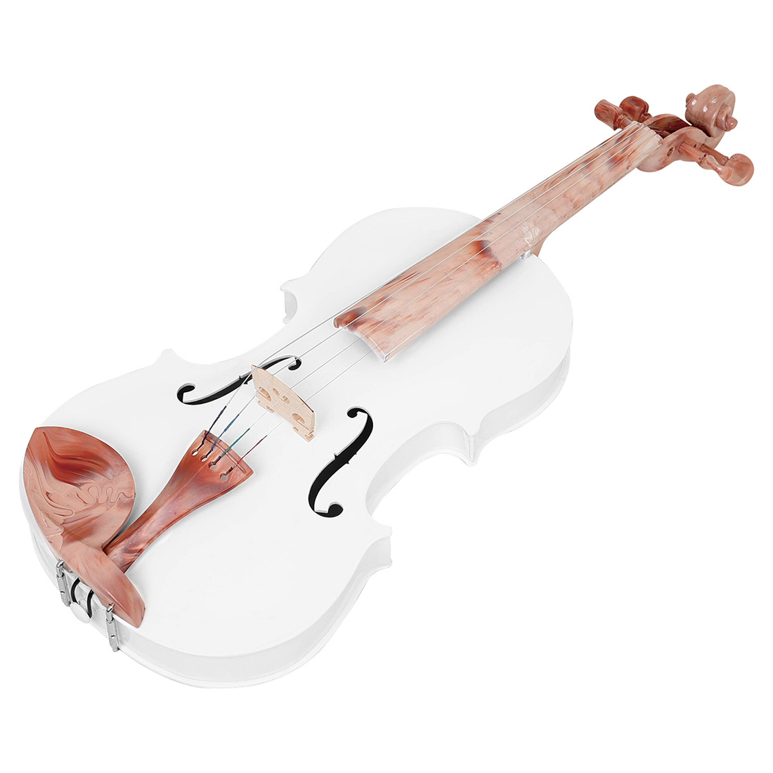 Beginner's learning of the violin, white basswood violin, adult and children's violin, popular practice, complete set of violin Specification image