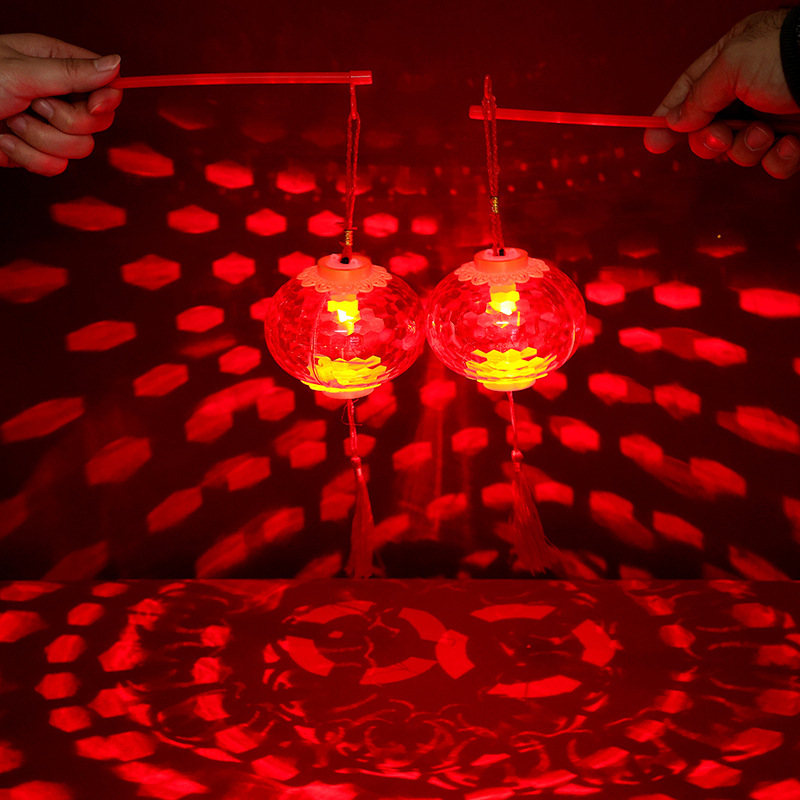 Luminous crystal lanterns for the Year of the Horse in 2026, hand-held children's small lanterns for the Lantern Festival, and projection palace lanterns for the Spring Festival Specification image