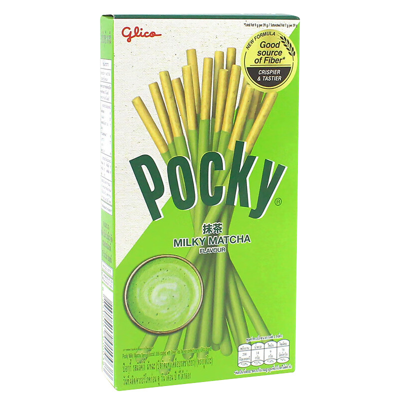 格力高pocky百奇巧克力棒长条牛奶饼干涂层装饰夹心饼干条零食品