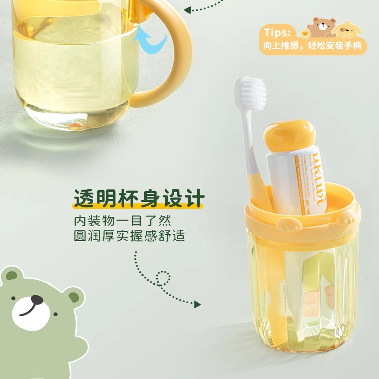 玻璃杯/玻璃杯杯子/玻璃小熊杯/玻璃杯子/冰川杯细节图
