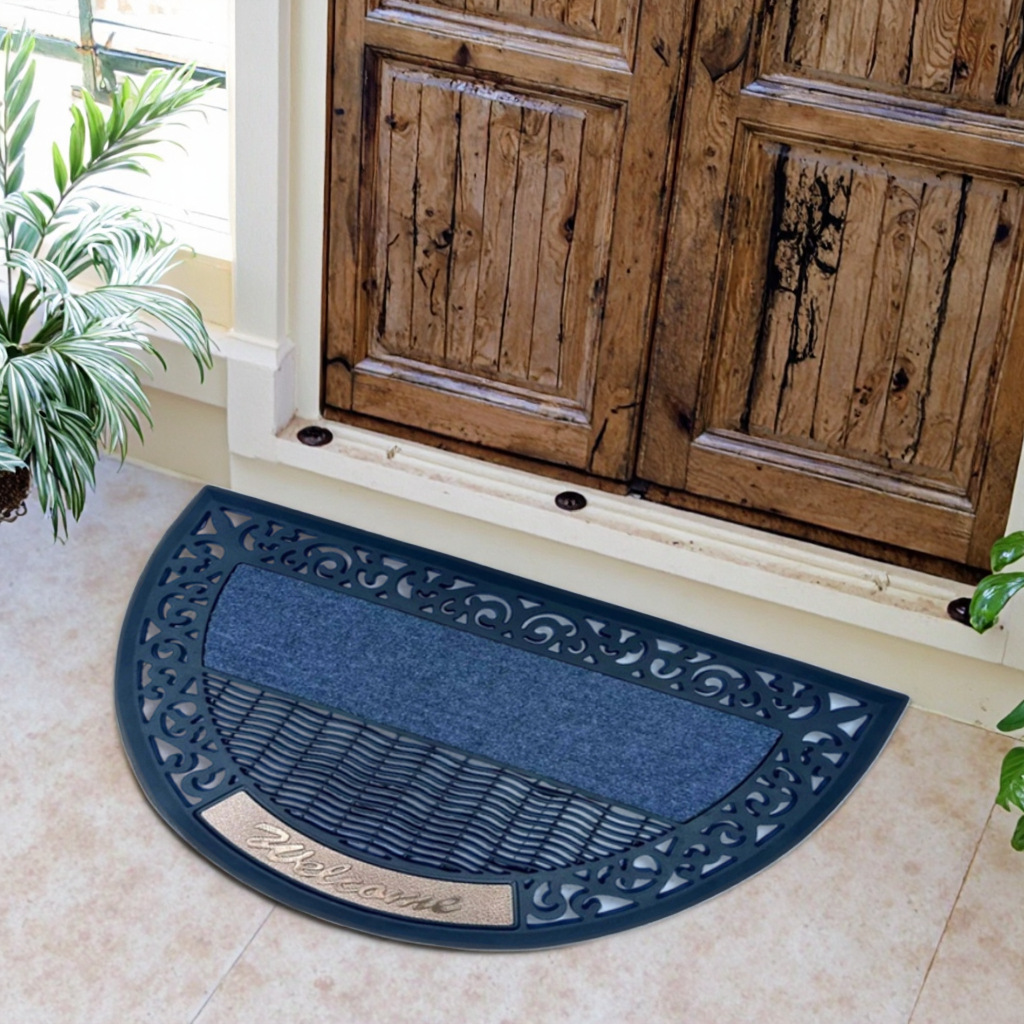 High-end rubber floor MATS for villa entrances, classic European-style entrance door foot MATS, natural rubber, anti-slip, wear-resistant and dirt-resistant Application Scenario