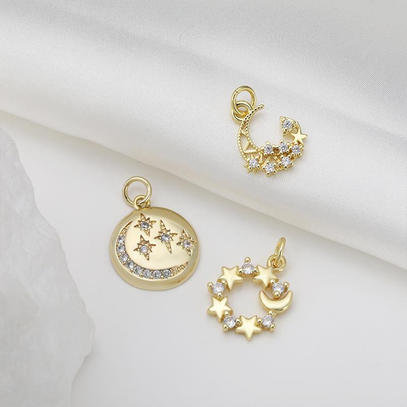 Amazon European and American cross-border DIY jewelry accessories, micro-inlaid mini pendants, necklaces, bracelets, anklets, earrings and other accessories