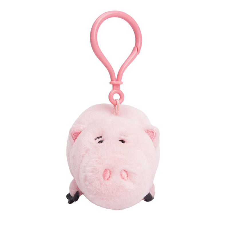 Disney official ham pig plush pendant, plush toy doll, keychain, schoolbag pendant, cute details Picture