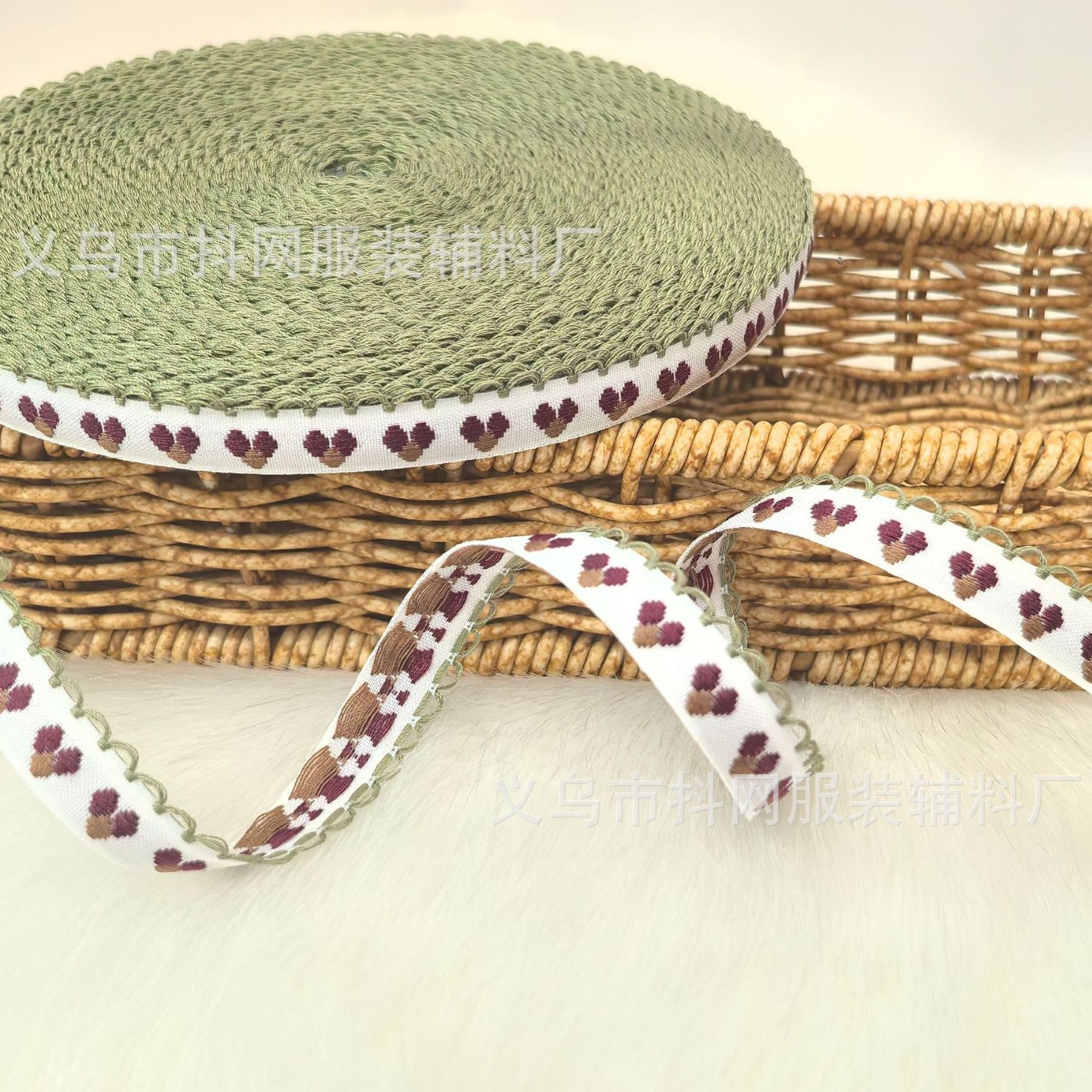 1.2cm orfebrería jacquard estilo étnico bordado cinta de tejido adornos para el pelo tocados bolsa banda lateral espectáculos accesorios de vestuario Application Scenario