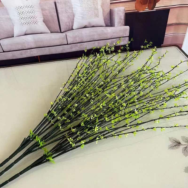 仿真花DIY发饰配件/假花/5朵塑膠花/仿真花/假花批发产品图