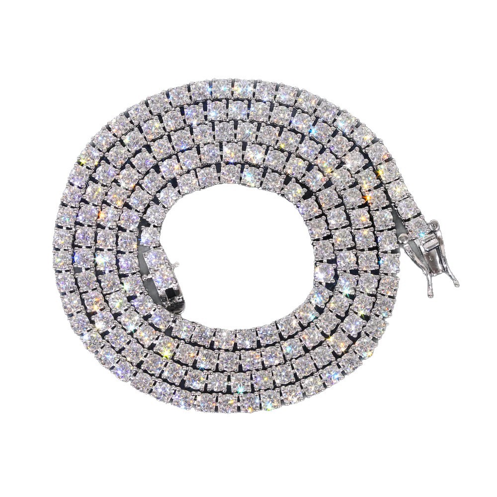 项链/珍珠/天然石项链/珍珠链条女款拼接气质/珍珠项链白底实物图