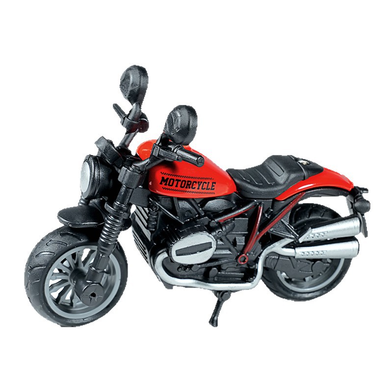 Cross-border mini alloy inertial simulation motorcycle model ornaments, pendants, motorcycle boys' and children's toys wholesale gifts Item Picture