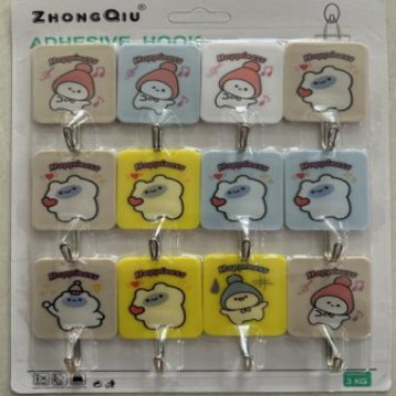 New bathroom wall-mounted waterproof transparent hook, seamless hook, household non-drilling seamless hook, adhesive hook Application Scenario
