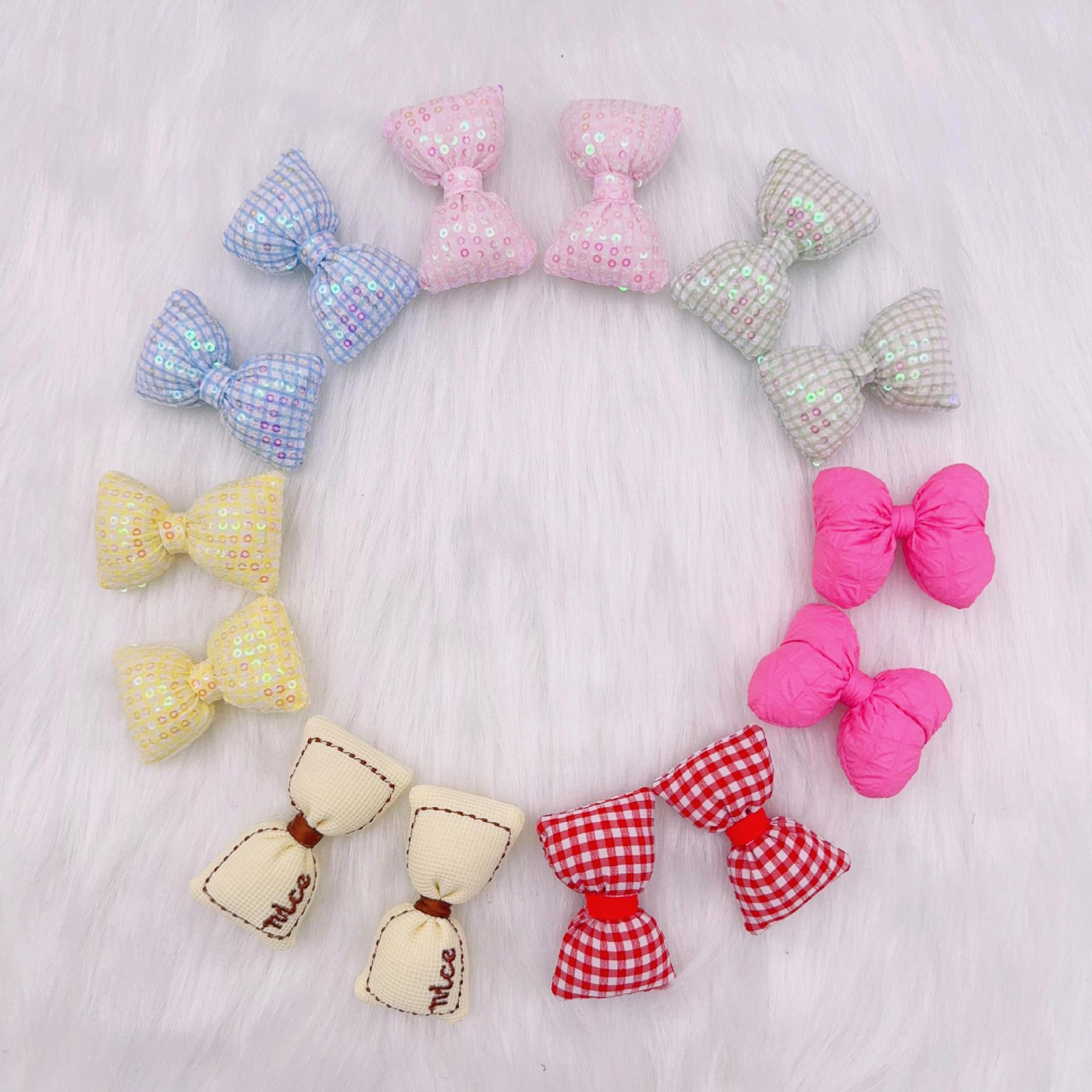 Creative bow diy accessories, plush joint rabbit headwear accessories, candy plush toys, Boss dog trinkets Specification image