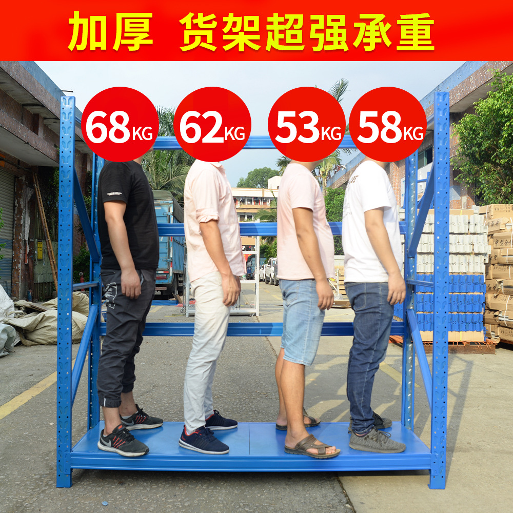 协成仓储货架仓库多层轻重型铁架现货批发快递库房家用重型储物架产品图