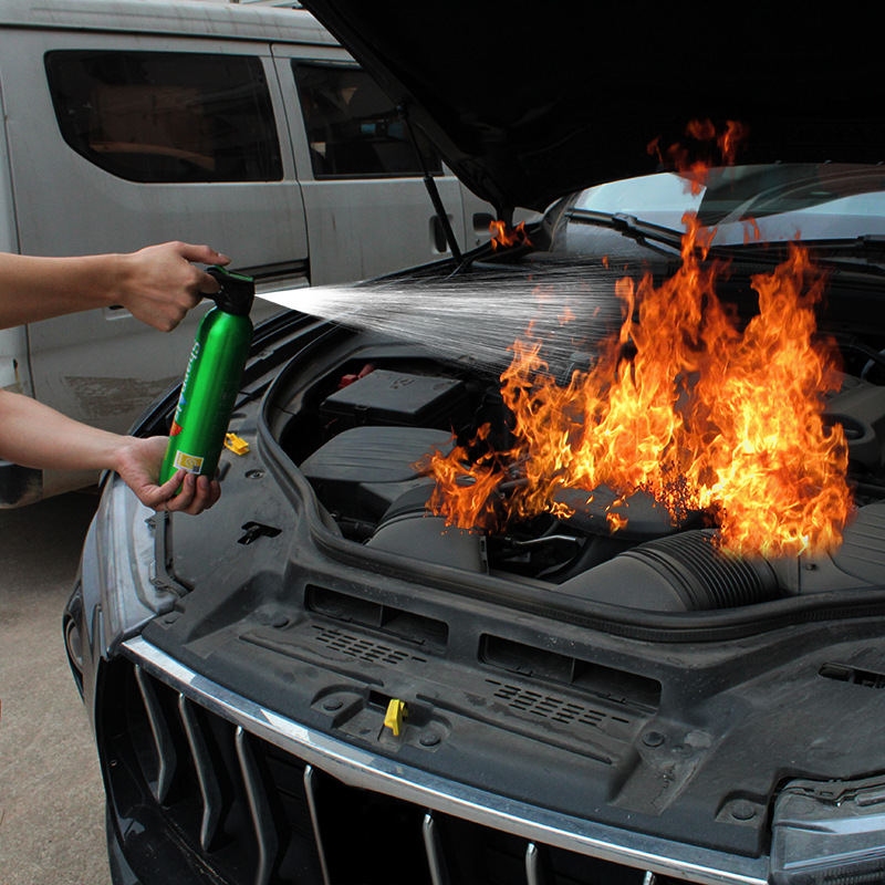 Portable 550G water-based mini car fire extinguisher, emergency gift, vehicle fire extinguisher details Picture