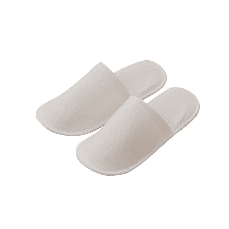 Wholesale of cotton and soft fabric disposable slippers for hotels, home hospitality, all-season breathable, anti-slip thickened soles for homestays and hotels Item Picture