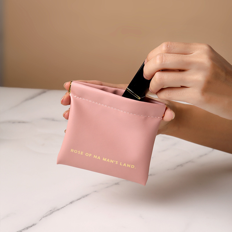 Data cable storage bag, high appearance level, wired earphone pocket, automatic closing spring piece, cosmetic mouth, red envelope wholesale details Picture