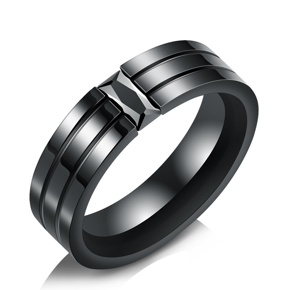 الذهب الأسود، خاتم الرجال غير القابل للصدأ Item Picture