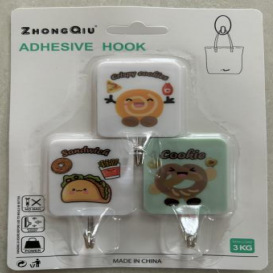 Light luxury transparent hooks without drilling, multiple styles of load-bearing adhesive hooks, high appearance level hooks for kitchen and bathroom, versatile for home use Application Scenario