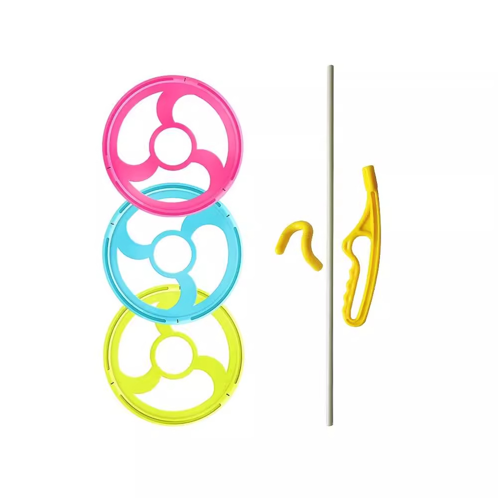 Children's sensory integration training, outdoor hand-pushed balance training equipment for kids, student hoop rolling sports equipment Specification image