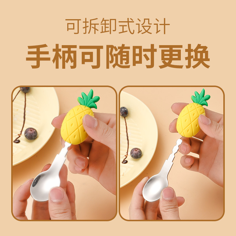 不锈钢餐具/旅行餐具/刀叉/跨境电商/塑胶叉子细节图