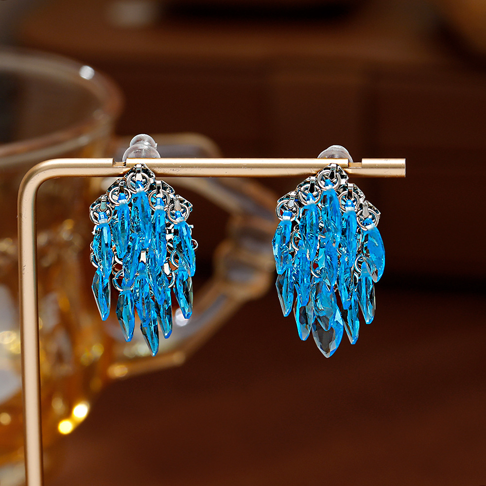 饰品/耳钉女长款气质/欧比雅比耳环/耳环女长款气质/手饰产品图