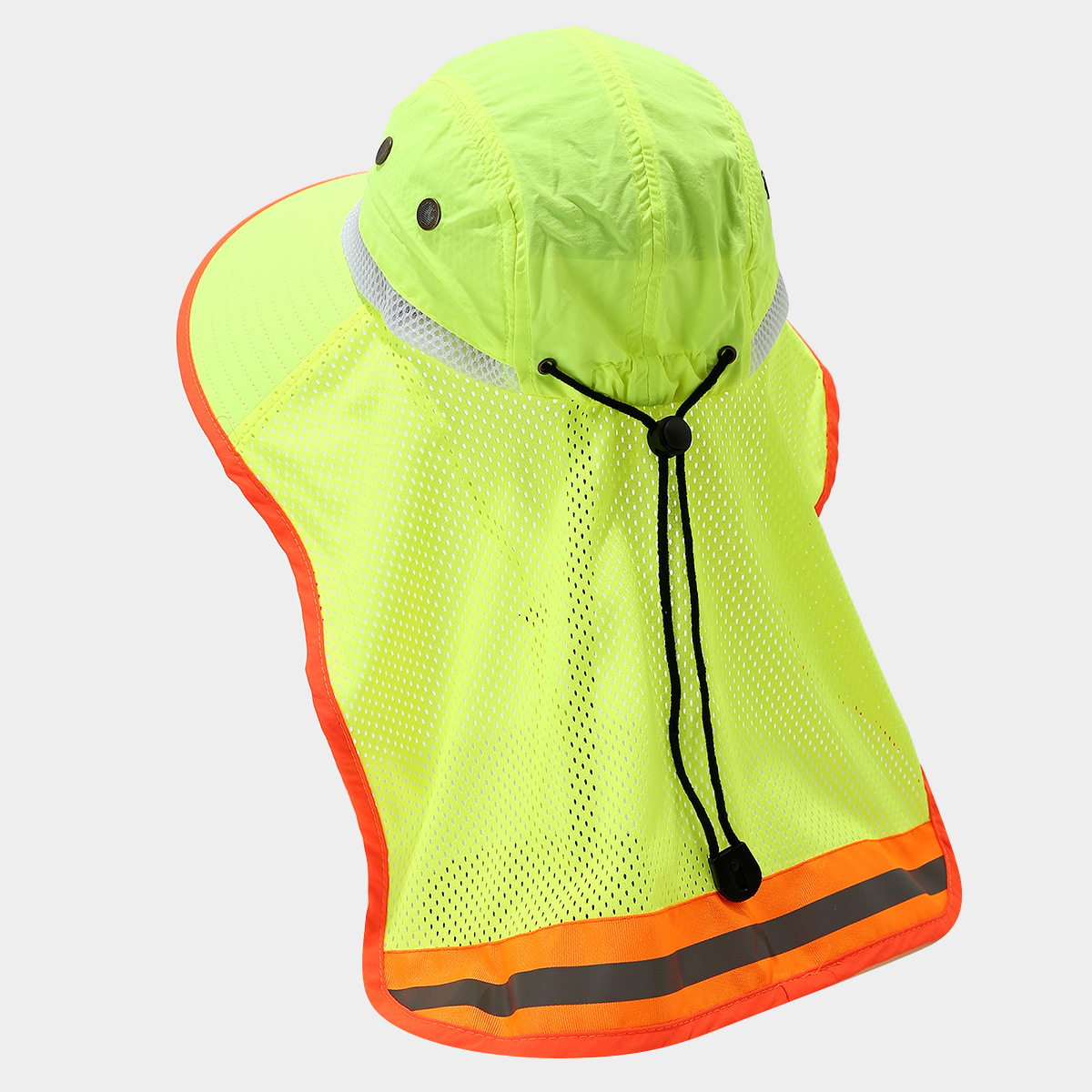 Sanitation workers wear reflective hats for road maintenance in spring and summer. They wear sun hats with sun protection mesh, breathable and quick-drying hats details Picture