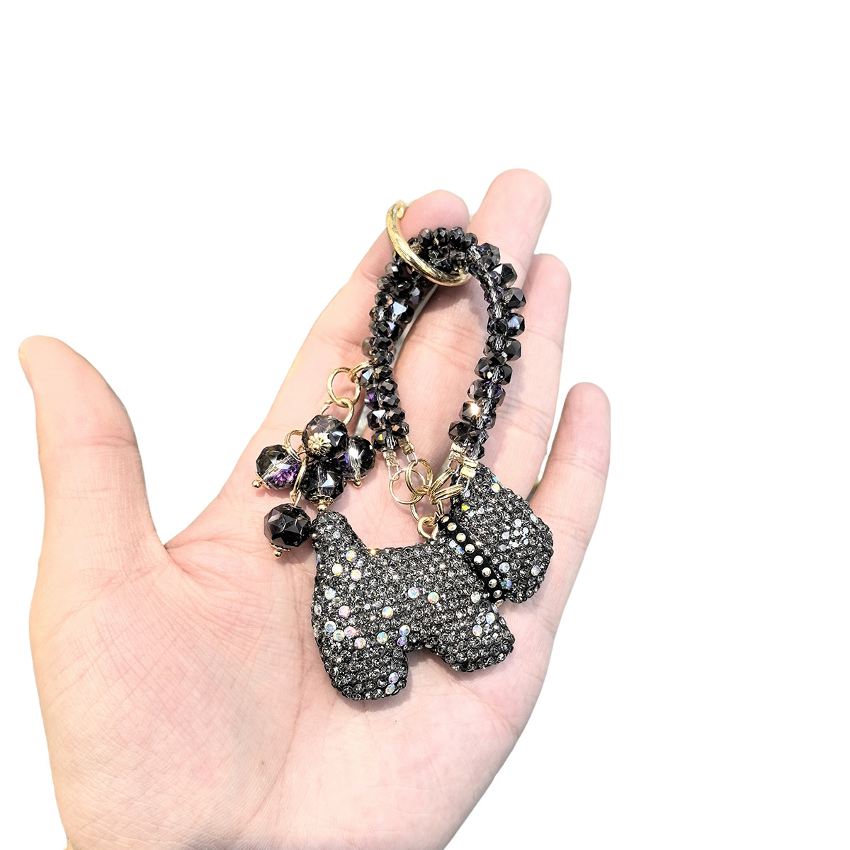 Creative French Bulldog car pendants, bag decorations, dog key accessories, cartoon keychains, trendy and cute pet pendants Item Picture