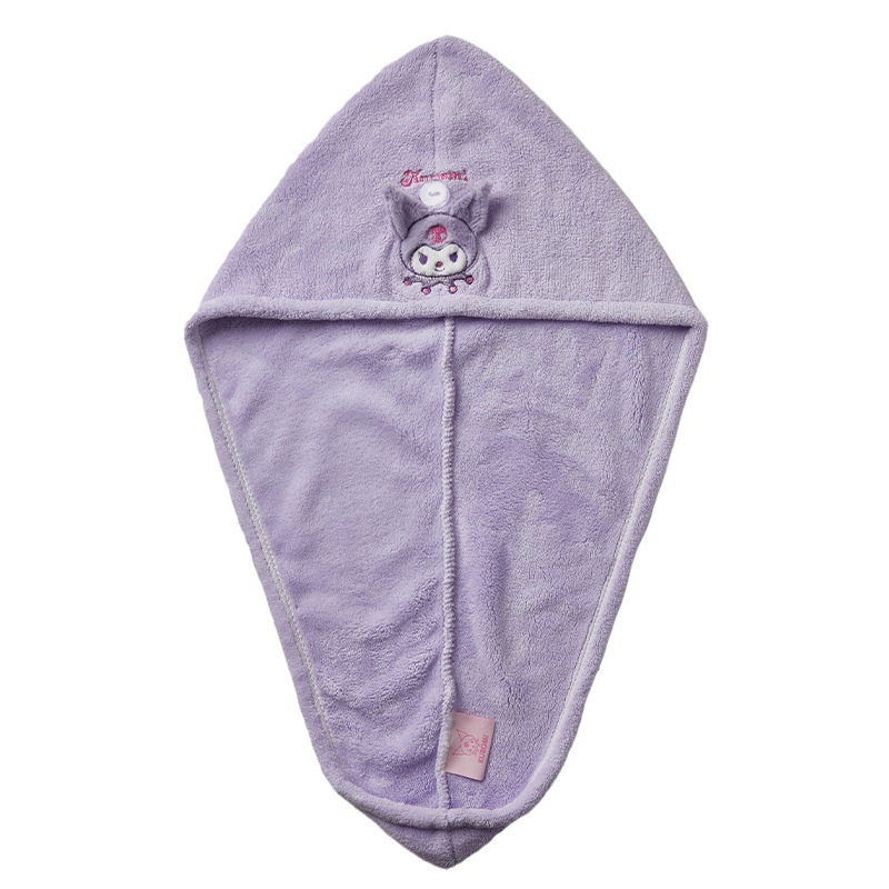 干发帽/女士浴帽/浴巾毛巾/通草花/干发帽超细纤维白底实物图