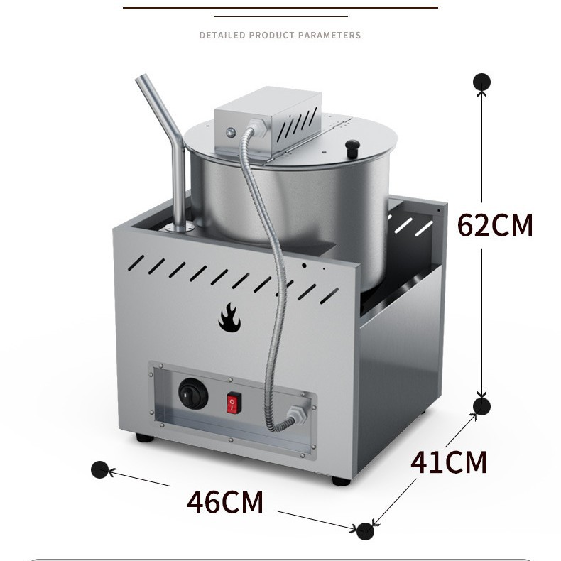 Commercial single-pot popcorn machine, fully automatic vegetable cutter, pulping and chopping machine, three-in-one kitchen equipment Application Scenario
