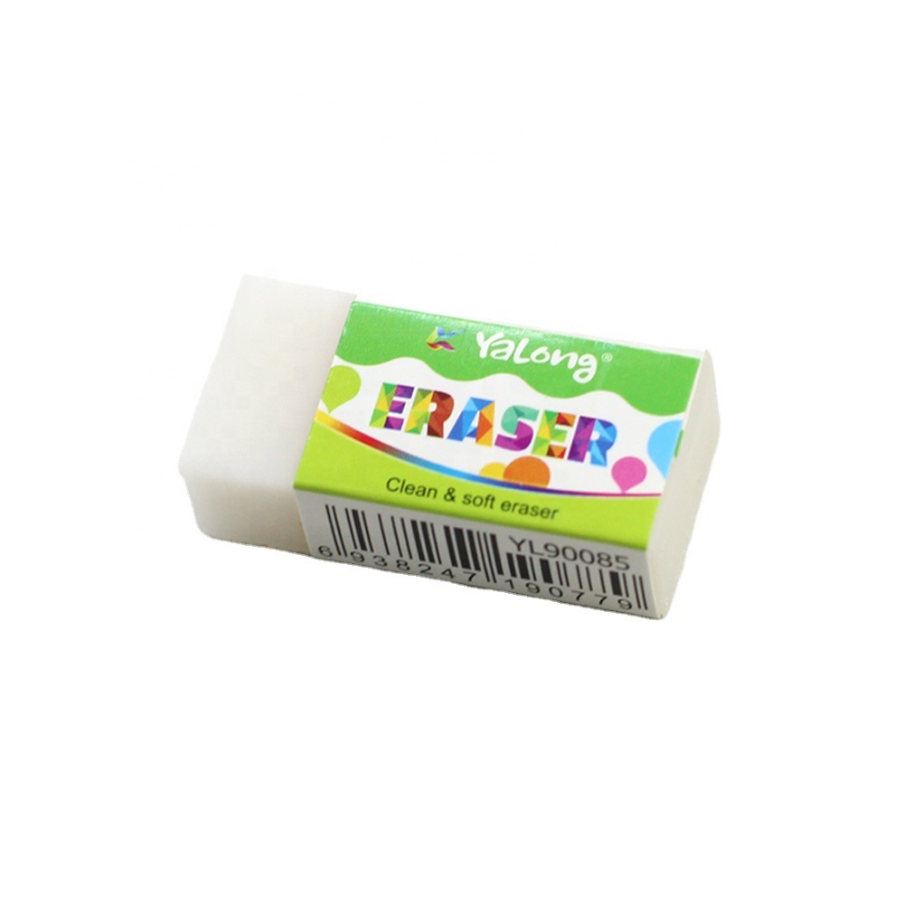 YALONG high-quality erasers, school stationery, cute white soft PVC erasers