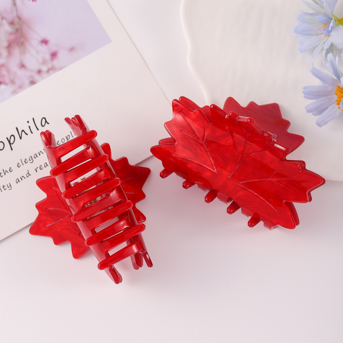 发夹/发饰/发卡/抓夹/亚克力儿童发夹产品图